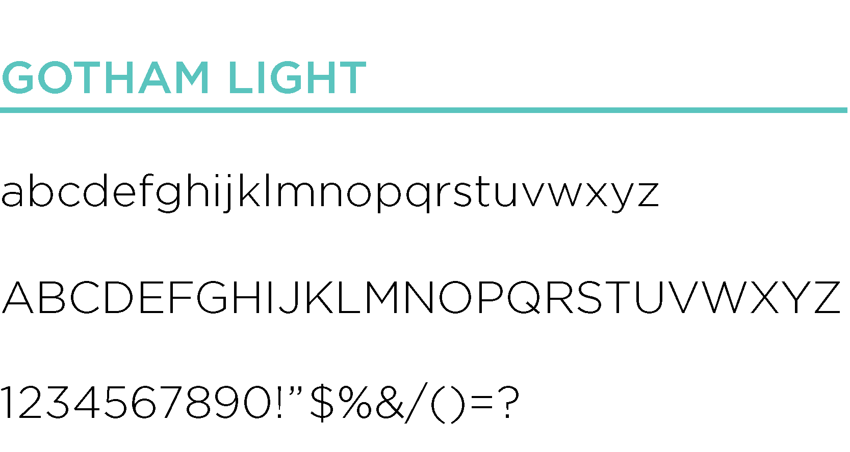 gotham font light