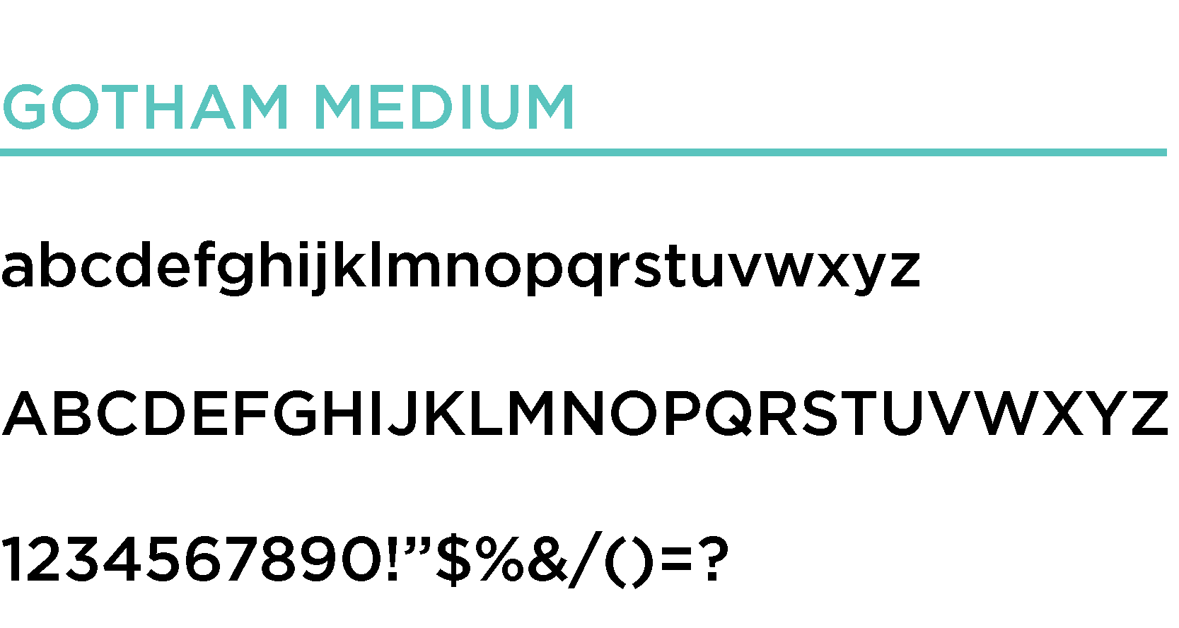 gotham font medium